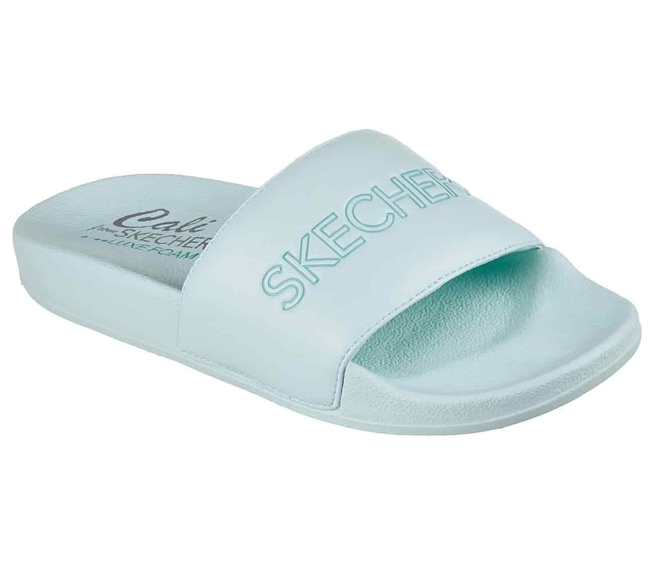 Skechers Pop Ups - Right Time Slipper (Mint, 9)