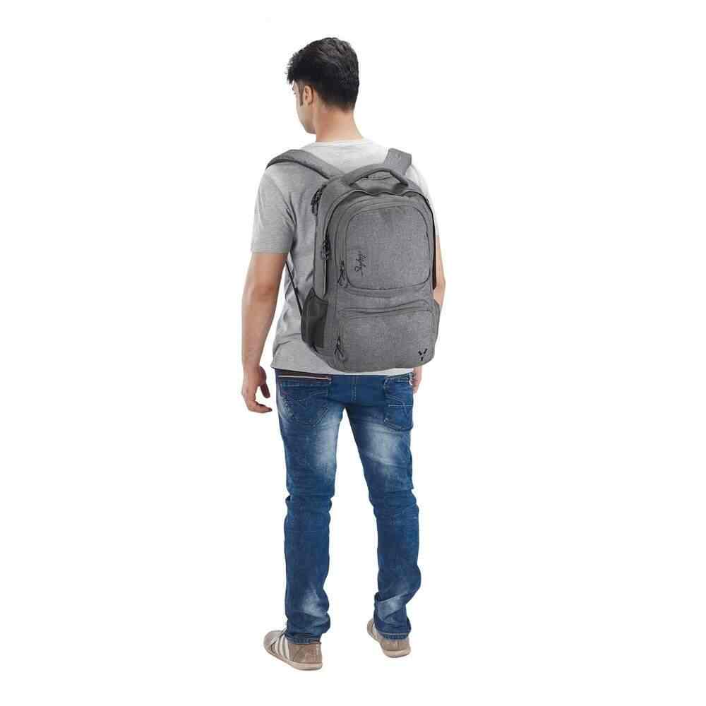 Skybags Crew 4 Laptop Backpack Grey in Mumbai at 5 639 5 999 by Sangeeta Enterprises Justdial