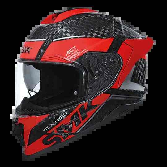 SMK HELMETS TITAN CARBON NERO-GL236 ( L - 590MM  )