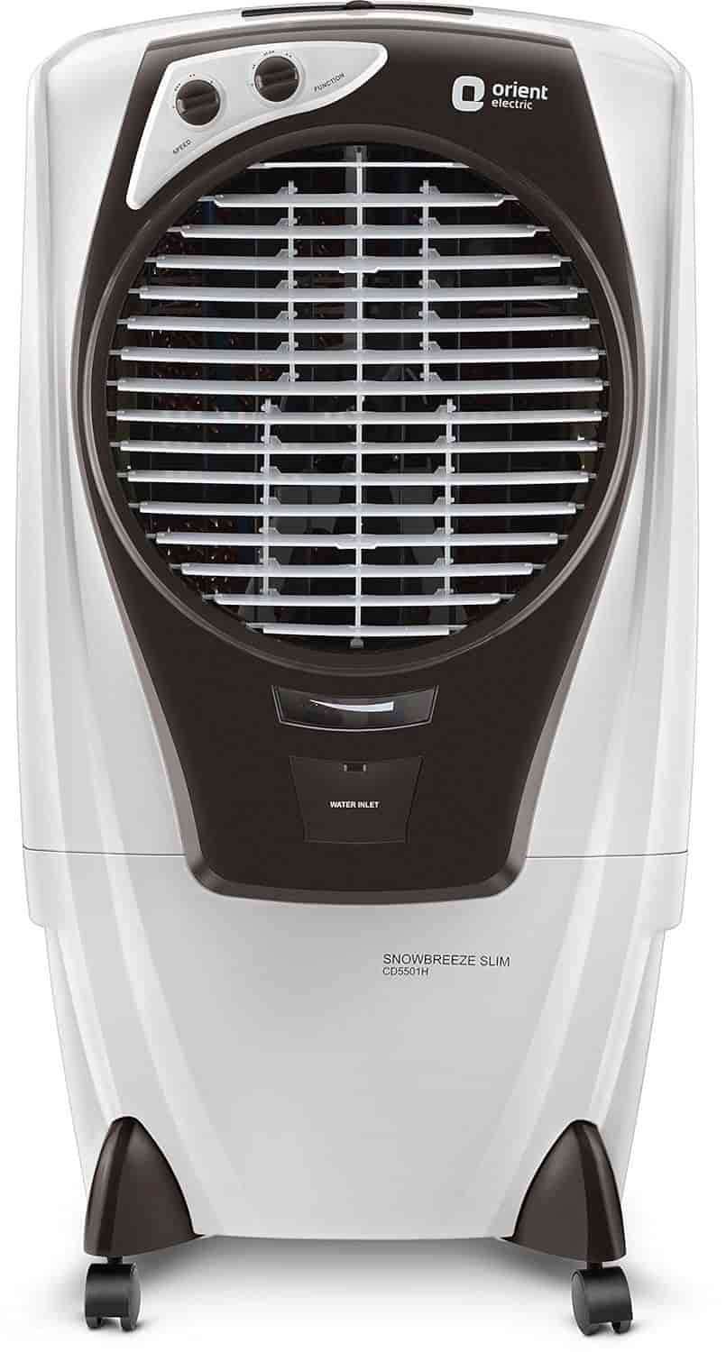 Orient Electric Snowbreeze Slim Desert Air Cooler White and Brown (CD5501H, 55 ltr)