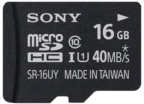 SONY 16GB MicroSDHC Memory Card UHS-I Class 10 [SR-16UYA/T1]