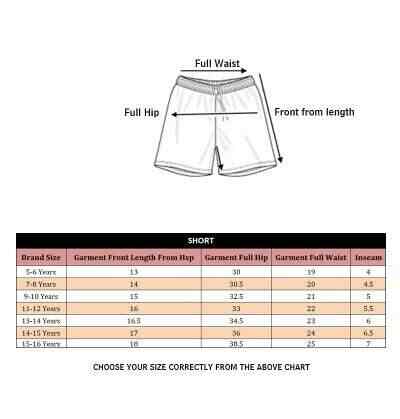 Champion shorts size on sale chart