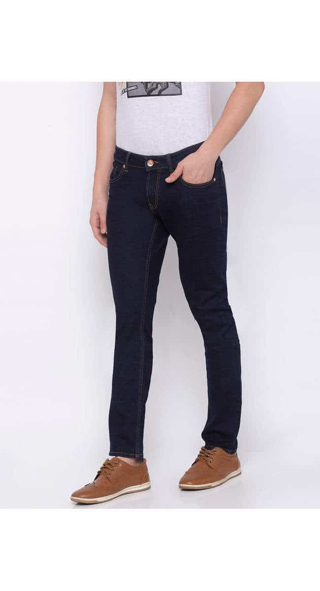 Spykar SKN01BJ26BLUERAW Solid Skinny Fit Jeans (Blue)