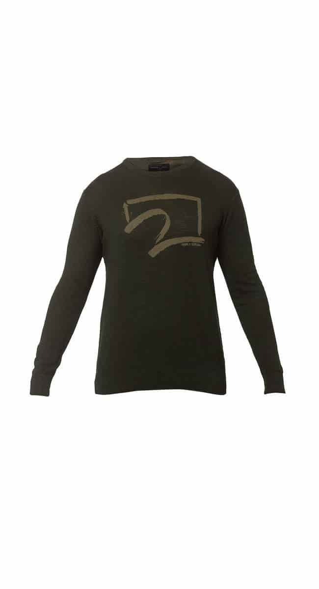 Spykar MFK02BJ201OLIVEGREEN Olive Cotton Regular Fit Sweater (Green)