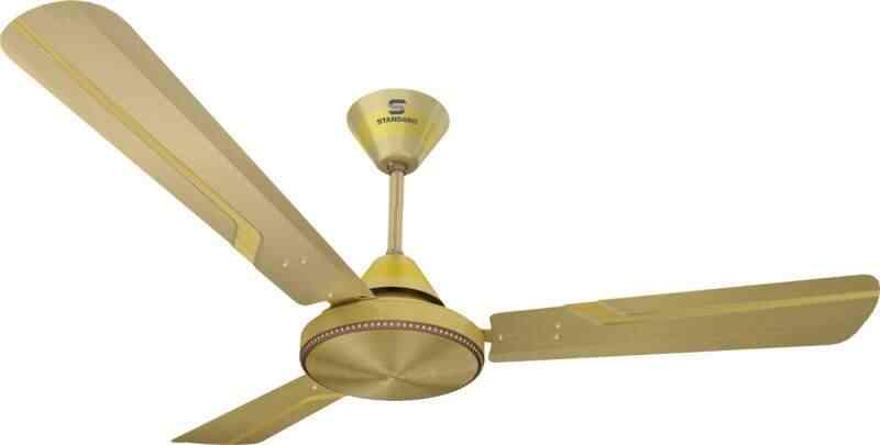 Buy Standard Robusta 3 Blade Ceiling Fan Antique Gold Brushed