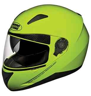 STUDDS Shifter Full Face Helmet (Fluorescent Yellow, M)