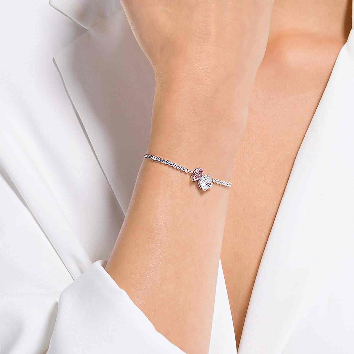 Buy SWAROVSKI Stylish Crystal White Women Bracelet | Shoppers Stop