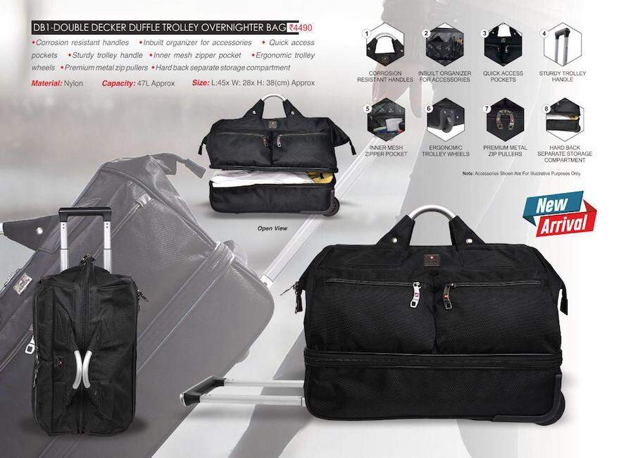 Swiss military double decker top duffle bag