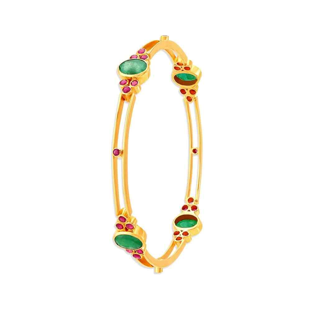 TANISHQ Devina Ruby And Emerald Bangle Price Starting From Rs 1.03 L. Find Verified Sellers in Barnala JdMart