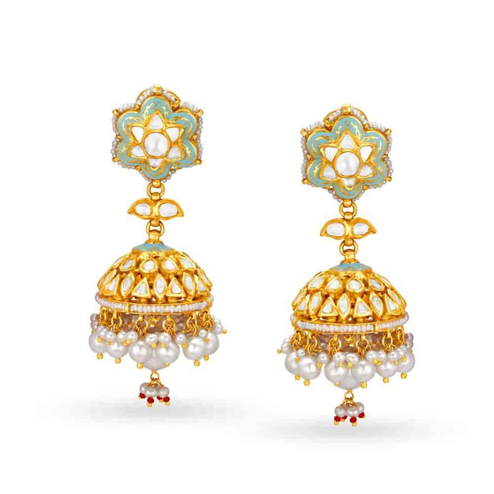 Tanishq on sale antique jhumkas