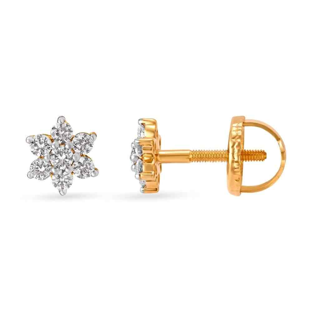 Tanishq diamond hot sale small earrings