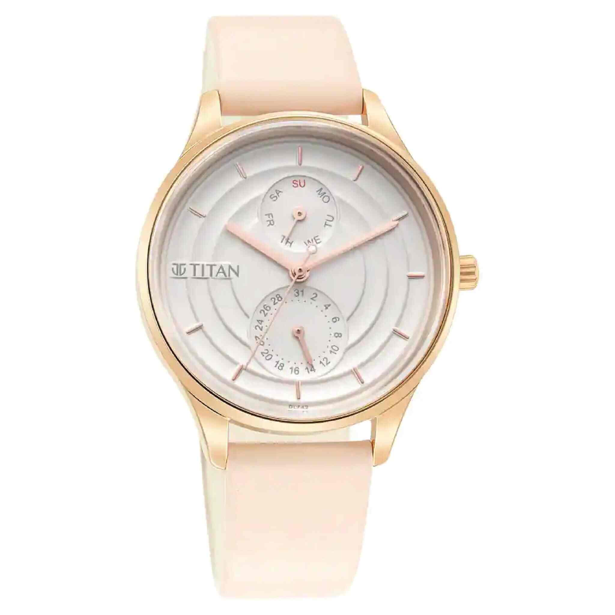 Titan 1802sl01 Mens Workwear Watch With Silver Dial Tan Leather Strap in Alappuzha Dealers Manufacturers Suppliers Justdial