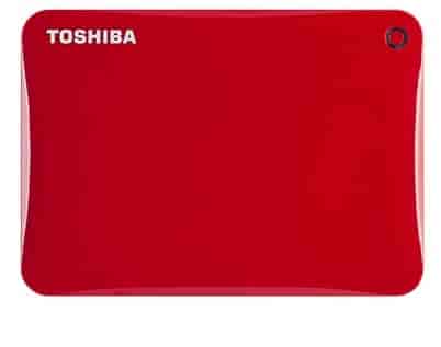 TOSHIBA 2 TB Canvio Connect II External Hard Disk Red