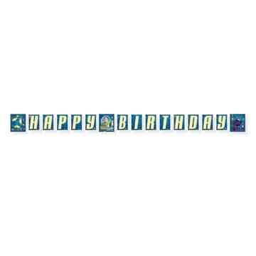 Toy Story Buzz Lightyear Happy Birthday Banner 8ft Features