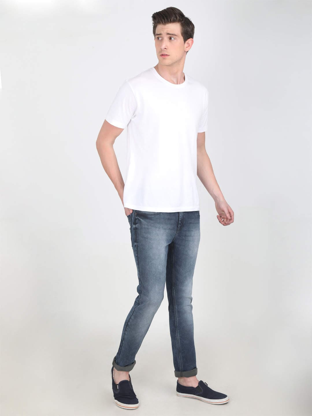 Buy Trigger Mens Slim Fit Jeans (Blue 