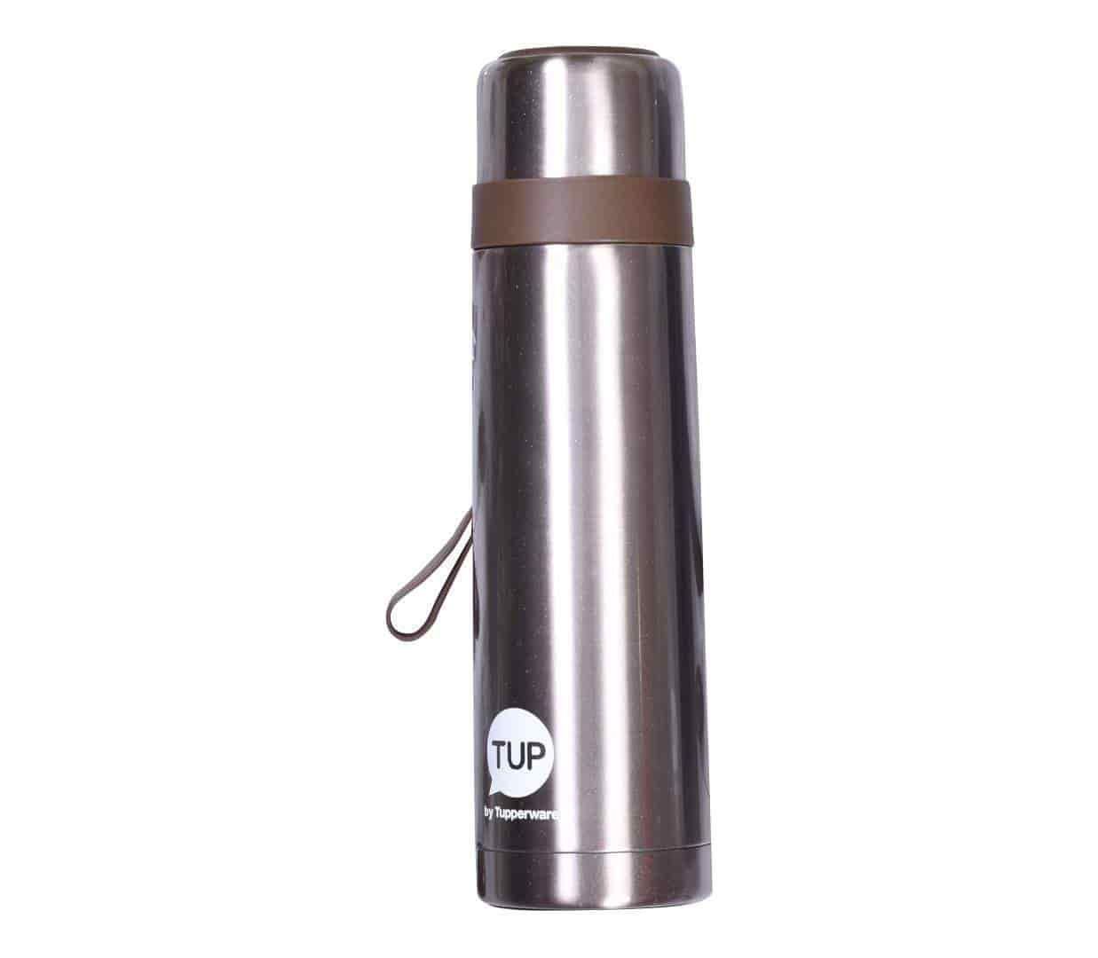 Tupperware Duo Tup Flask - 500 ml (Chocolate)