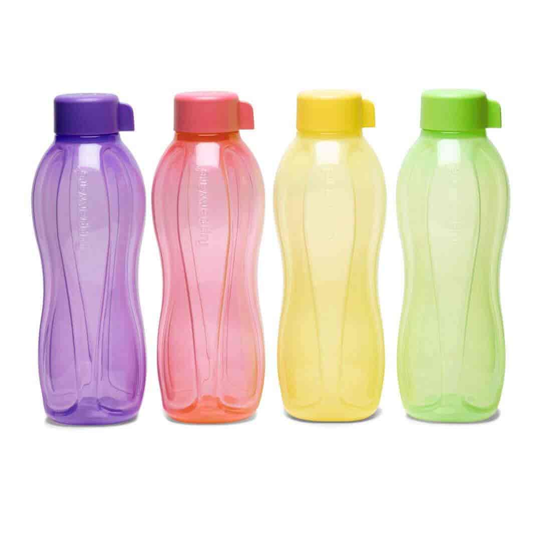 Tupperware Aquasafe 500 ml Bottle 4pc (Multicolor)
