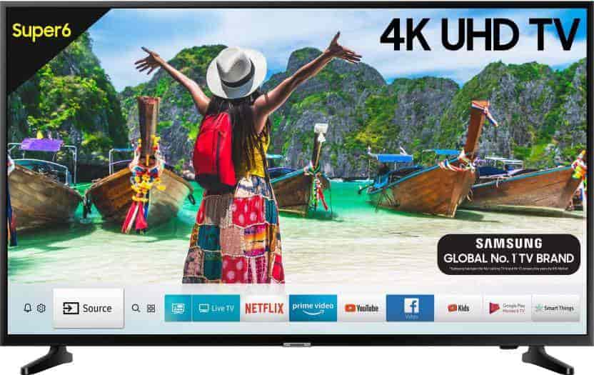 SAMSUNG NU6100 125cm (50 inch) Ultra HD (4K) LED Smart TV (50NU6100, Black)