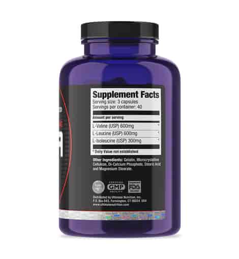 Ultimate Nutrition 120ct 100% Crystalline BCAA Amino Acid Supplement