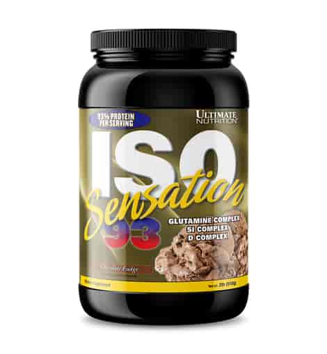 Ultimate Nutrition Chocolate Fudge 2 lbs ISO Sensation 93 Protien Supplements