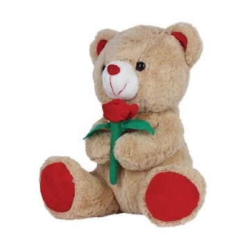 Red Rose Flower 32 Cm Cuddly Toy