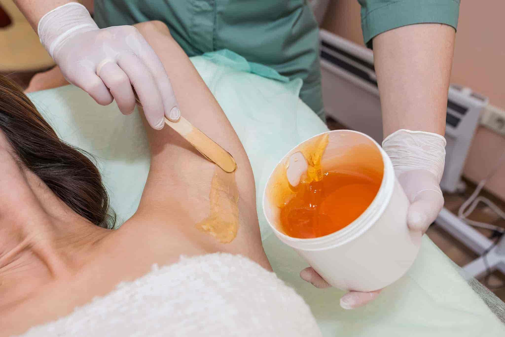 Under Arms Bead Waxing