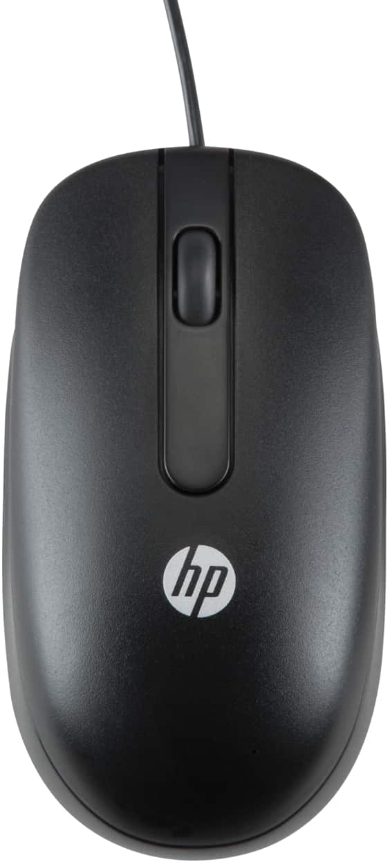 HP QY777AA USB Optical Scroll Computer Mouse (Black)