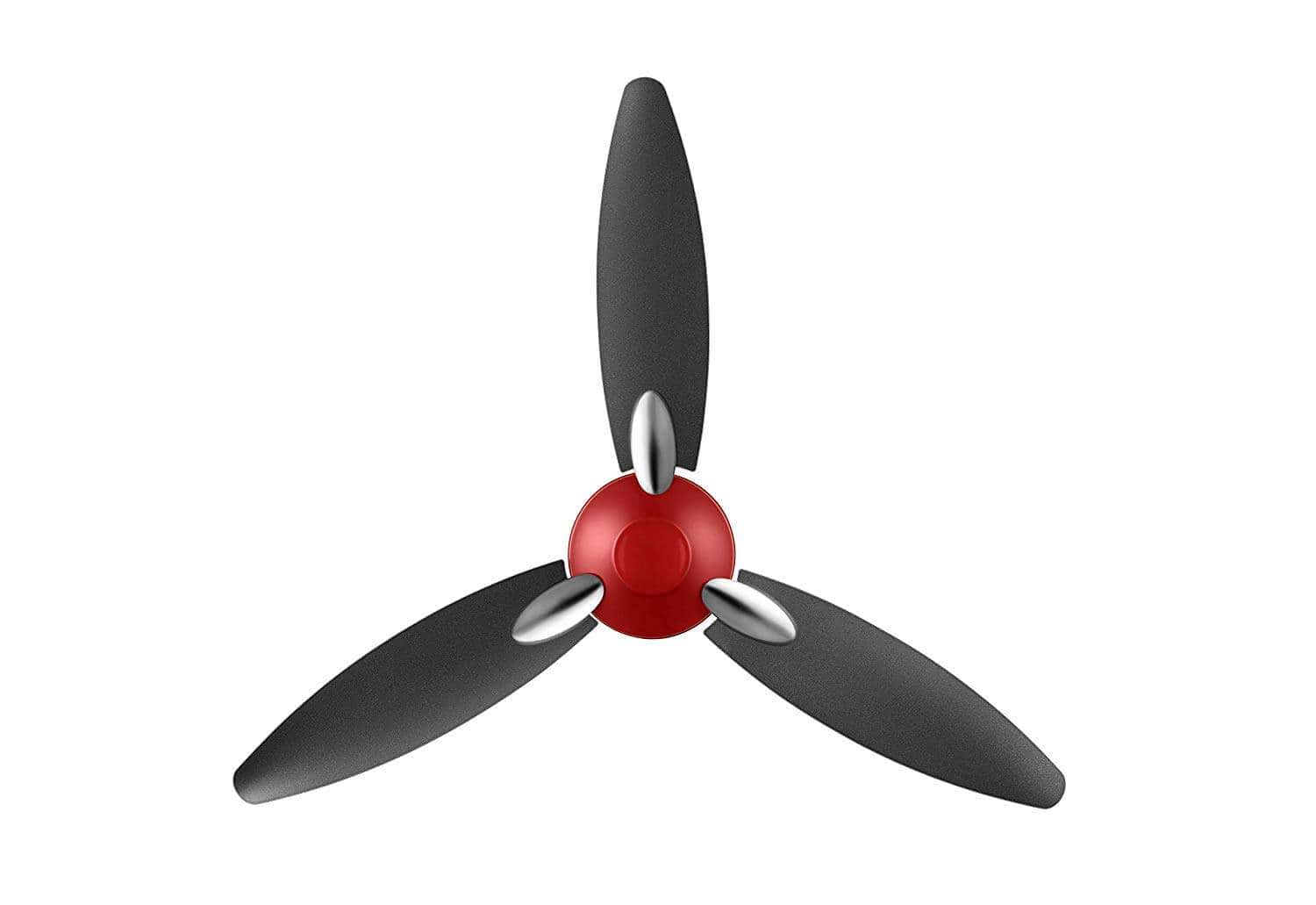 USHA Bloom Daffodil Goodbye Dust 3 Blades Ceiling Fan 1250mm (Sparkle Red and Black)