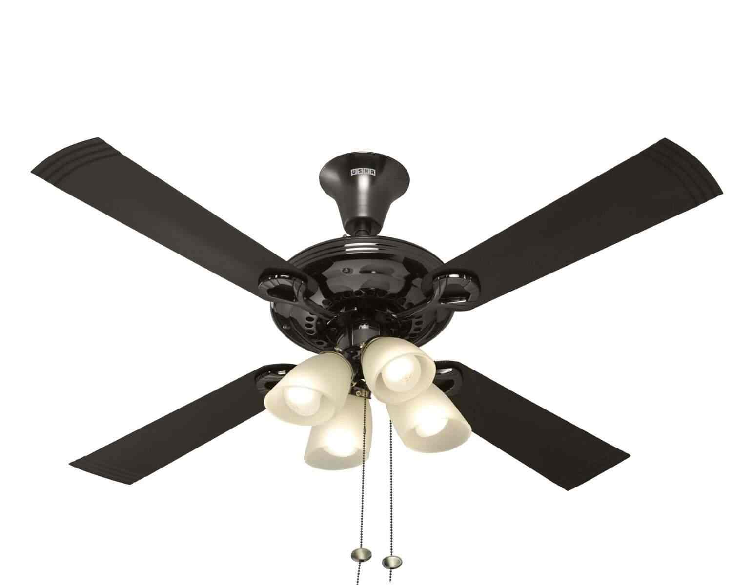 Usha Fontana Lotus 1230 Mm Ceiling Fan Black Chrome Features Usha Fontana Lotus 1230 Mm Ceiling Fan Black Chrome