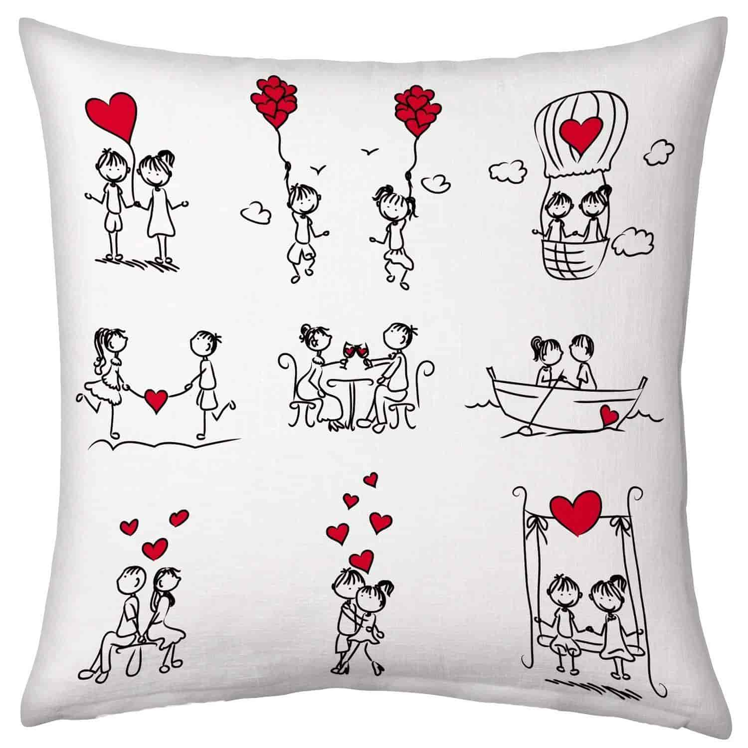 Valentine Gifts For Boyfriend Girlfriend Love Printed Cushion