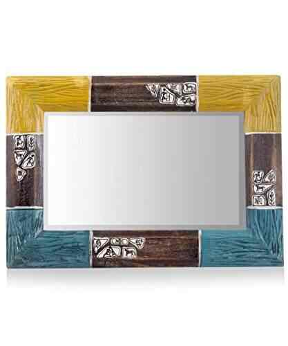 Buy Vareesha Warli Handpainted Ethnic Wooden Multicolor Photoframe