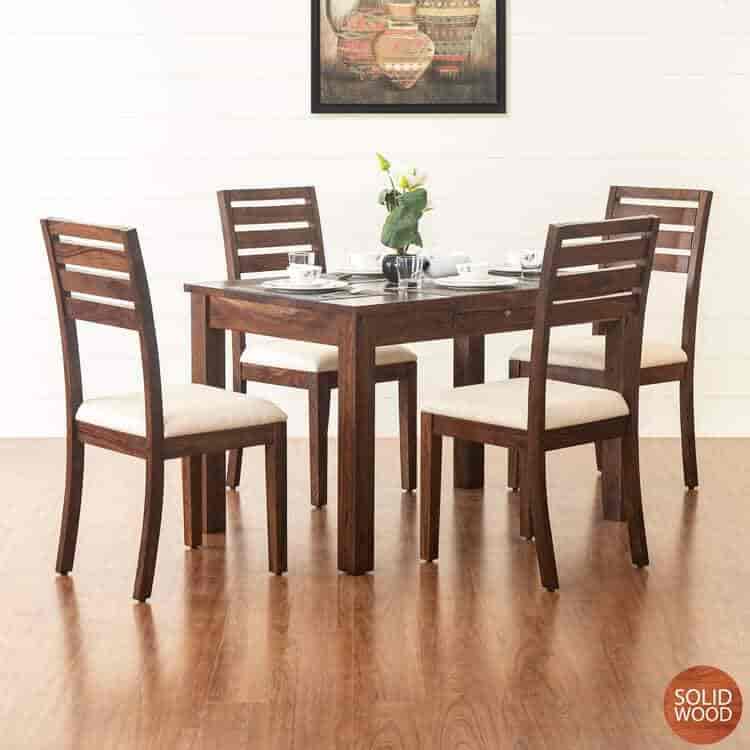 Home Centre Veda 4-Seater Dining Table Set with 4 Chairs