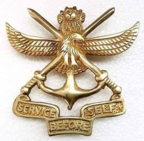 Buy Veev Tech Rear Number Plate Brass Indian Sward Ashok Lion Army ...