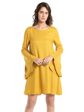 VERO MODA Gold Dress Price Starting From Rs 761. Find Verified Sellers in  Nainital - JdMart