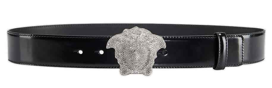 versace crystal 3d medusa belt