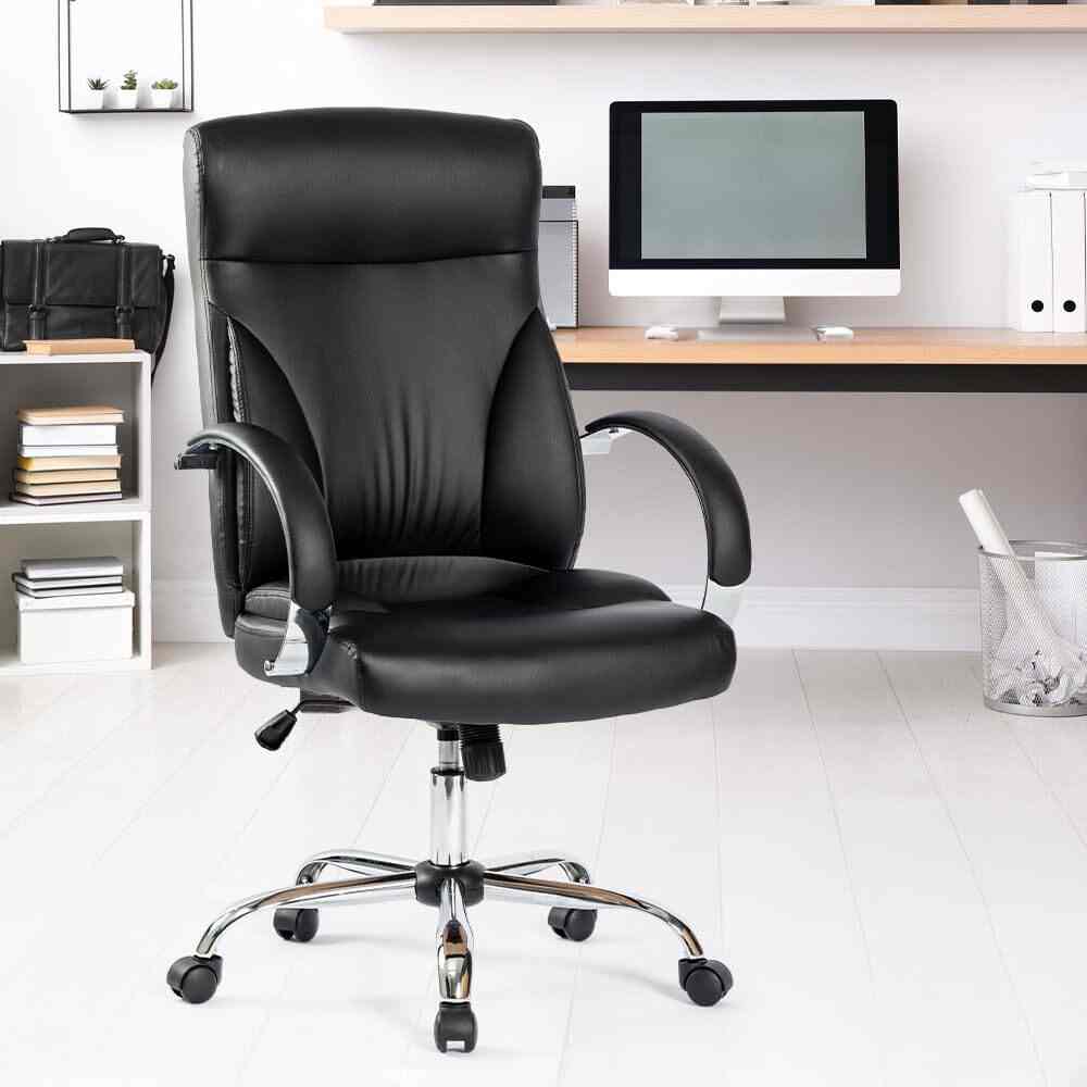Leatherette With Arm Office Chair - Leatherette With Arm Office