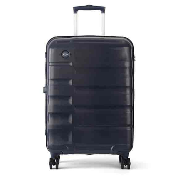 VIP Ceptor Navy Blue Cabin Hard Luggage Upright Bag