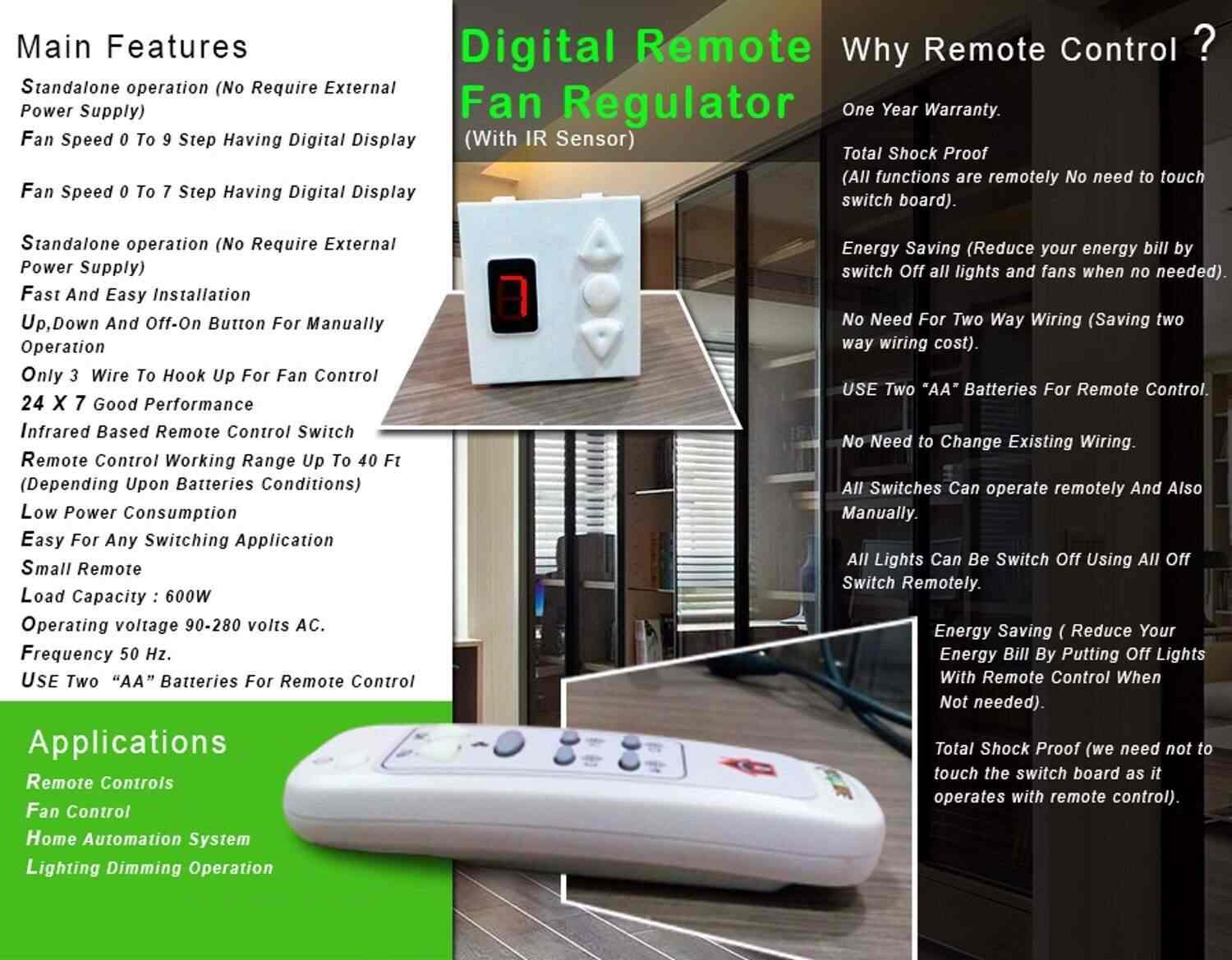 Walnut Innovations Wireless Remote Control Switches For Lights Walnut Innovations Wireless Remote Control Switches For Lights Fan With Sd Regulation