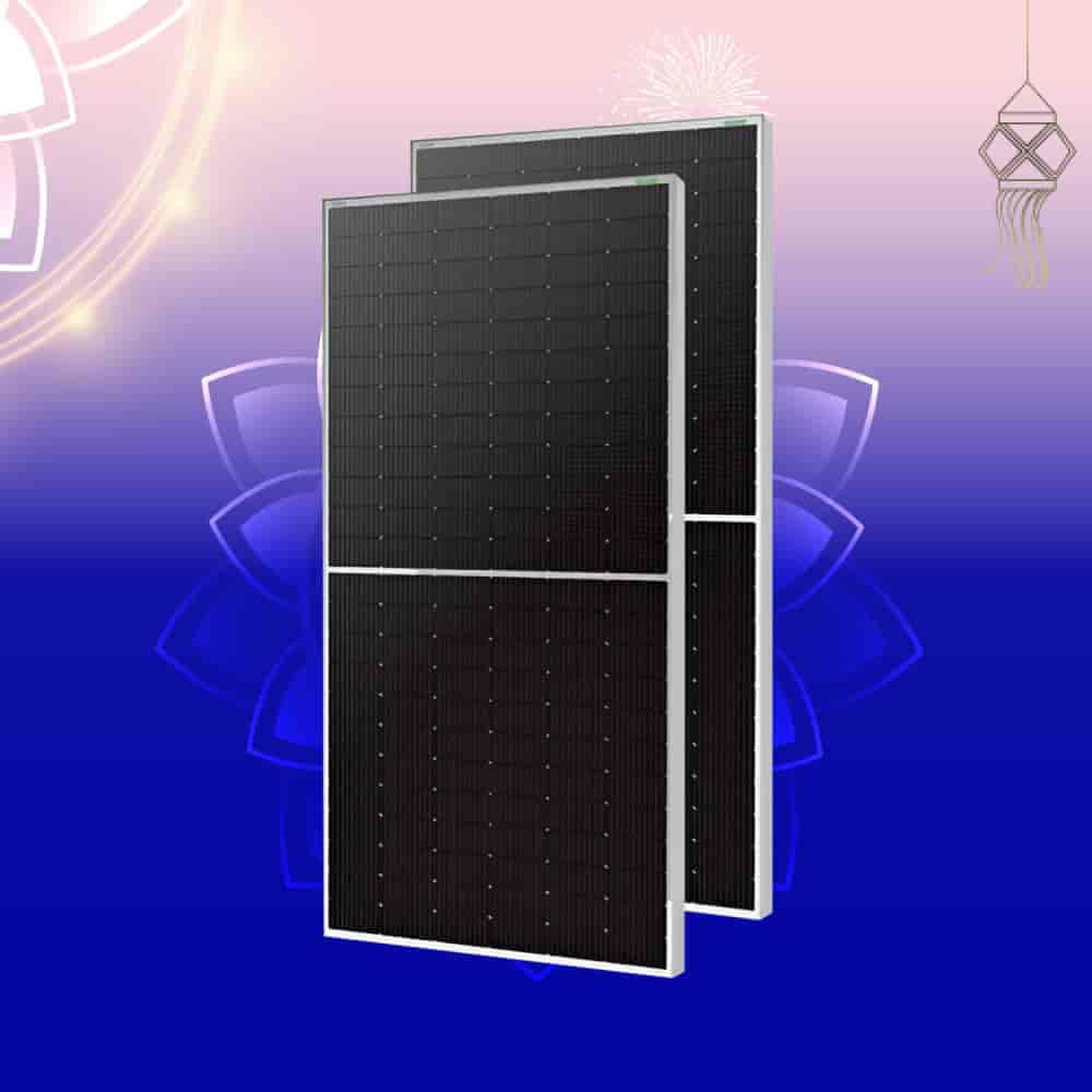 Waaree 685 Wp 132 Cells 24 Volts N-Type Framed Dual Glass Bifacial Solar Panel Module (Pack Of-20)