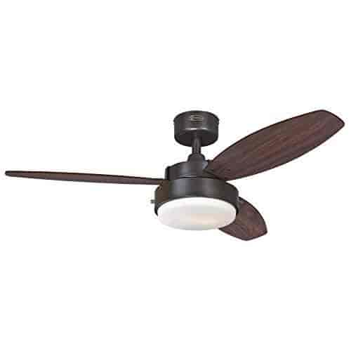 Westinghouse 7201900 Alloy Two Light 42 Reversible Three Blade Indoor Ceiling Fan