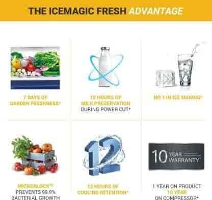 Whirlpool Ice Magic Fresh 230 Imfresh Roy 4S 4 Star Single Door Refrigerator (215 ltr, Wine Azalea)