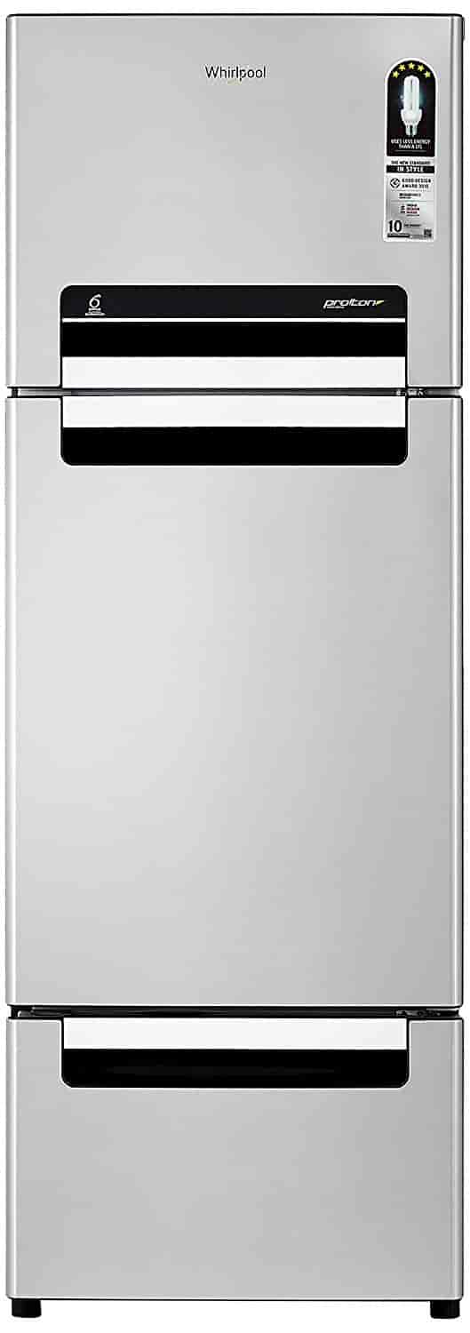 Whirlpool FP 263D Protton Roy Frost Free Double Door Refrigerator (240 ltr, Alpha Steel) (Silver)