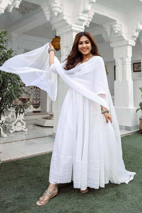 chikankari anarkali suits