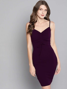 chennai ruched dress Fitted Ruched Dress