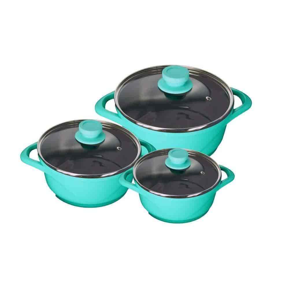 WonderChef Ceramide Casserole Set of 6Pcs -Aqua Marine [60018342]