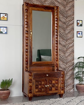 dressing glass design Newly Designed Smart Mirror Dressing Table With Drawers And Storage Ca