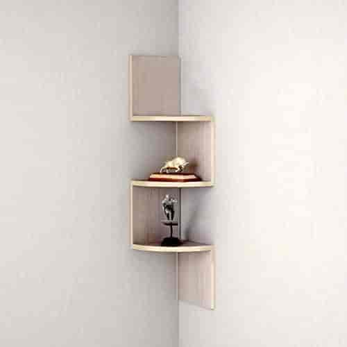 Buy Artesia Mdf Douglas Pine Zigzag Wall Mount Floating Corner Wall Shelves Rack Features Price Reviews Online In India Justdial