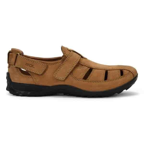 WOODLAND Closed Toe Sandal For Men (Camel, 6Uk)