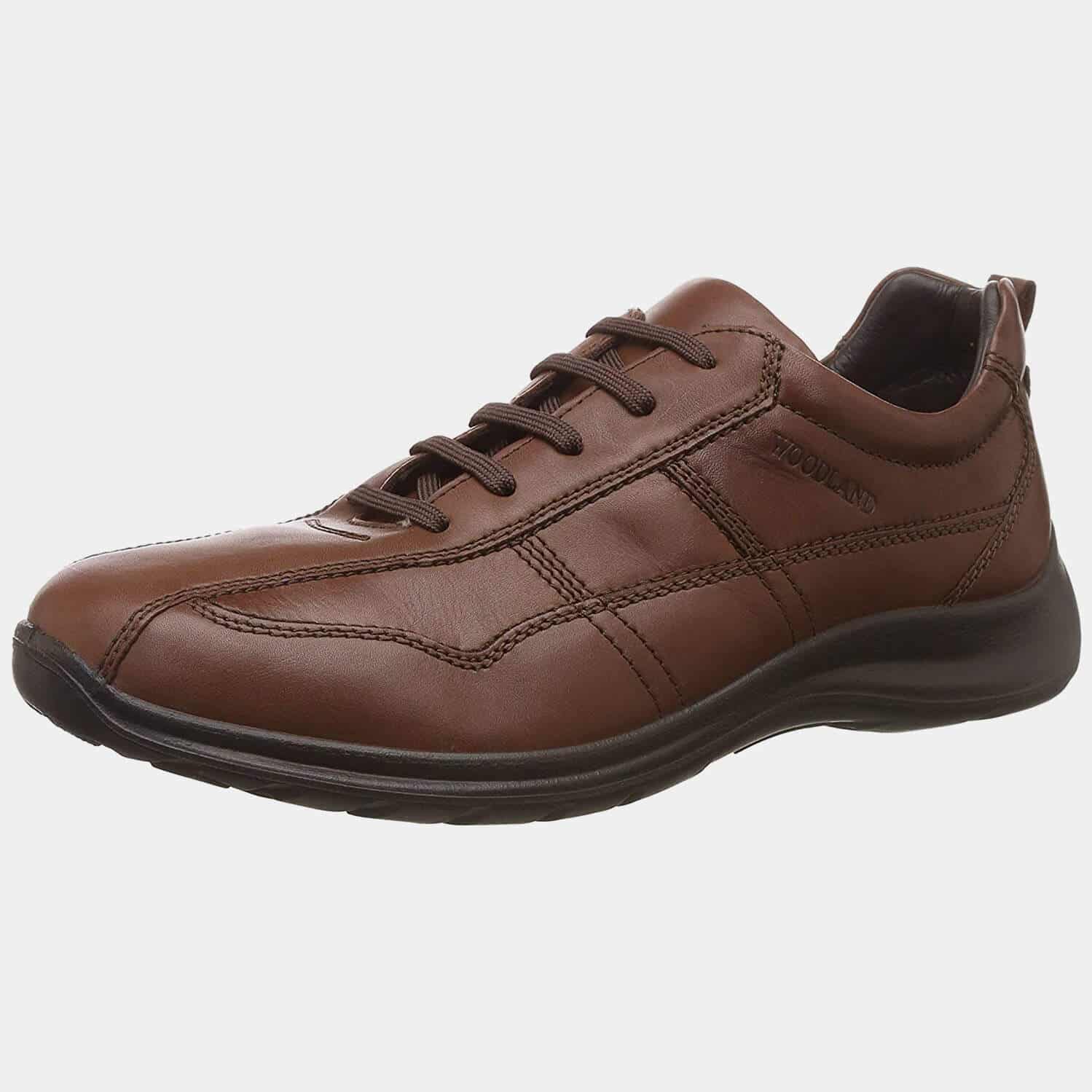 WOODLAND Stylish Casual Brown Men's Genuine Leather Mules with Slip On Closure