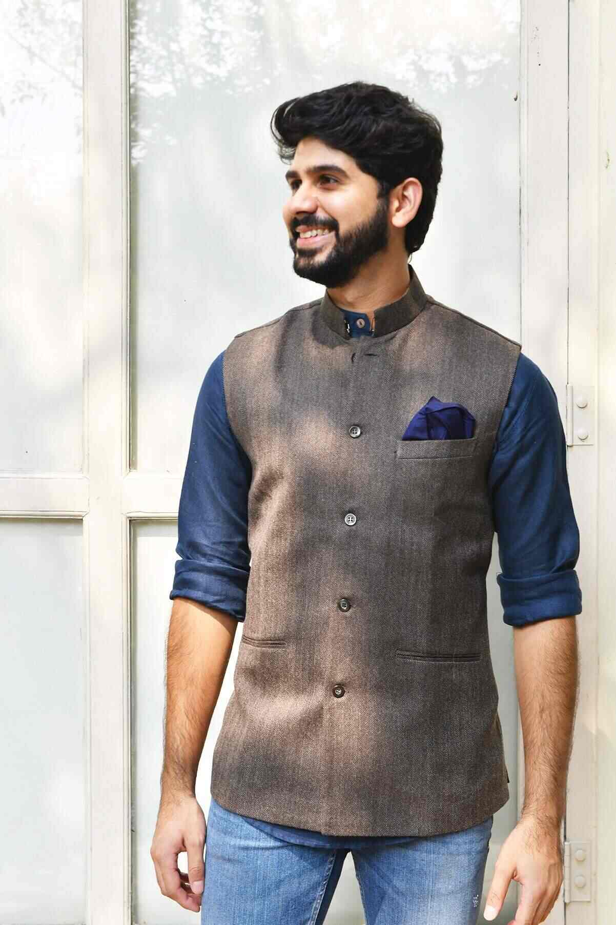 woollen nehru jacket